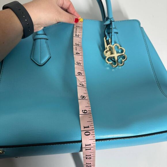 LK Bennett Women's Light Blue Handle Tote Bag Purse Spring - Picture 13 of 15
